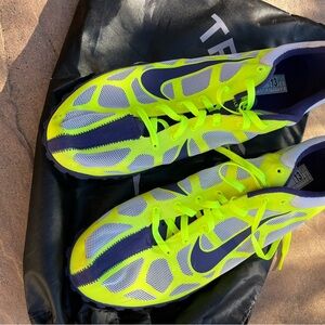 Nike Bright Yellow and Purple Sneakers